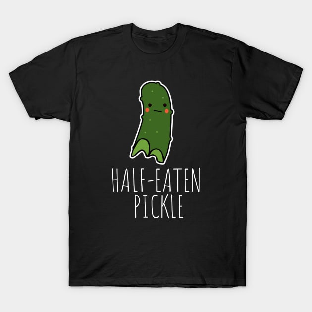 Half-Eaten Pickle Funny T-Shirt by DesignArchitect